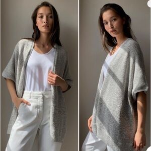 Aritzia Community Iconic Cape Natural Knit Cardigan Oversize Sweater